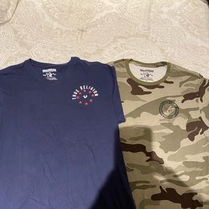 True Religion t shirts !! Size large in excellent condition . $60 pair
